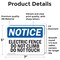 Signmission Electric Fence Do Not Climb Do Not Touch OSHA Notice Sign, Vinyl Decal, 7in W x 5in L, 2PK OS-2PACK-NS-D-57-L-11622 - alternate 6